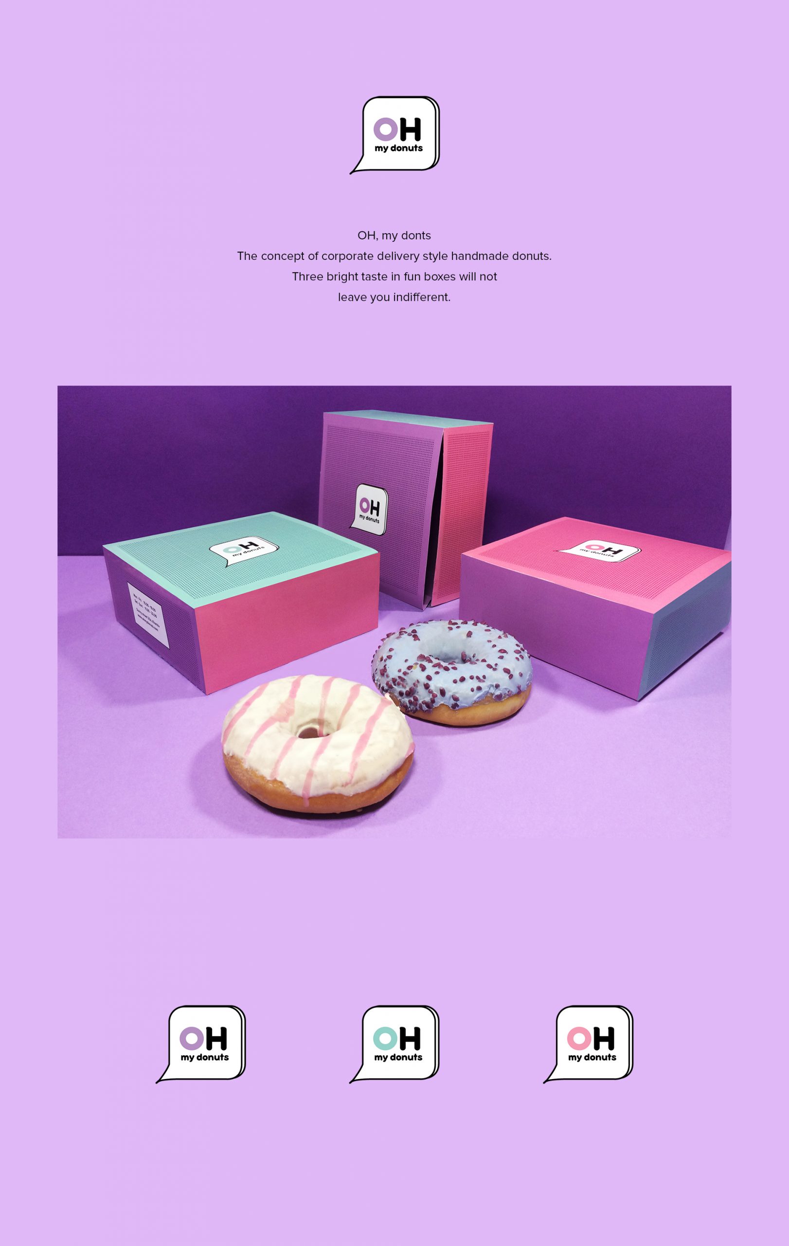 Скріншоти сайту Oh my donuts